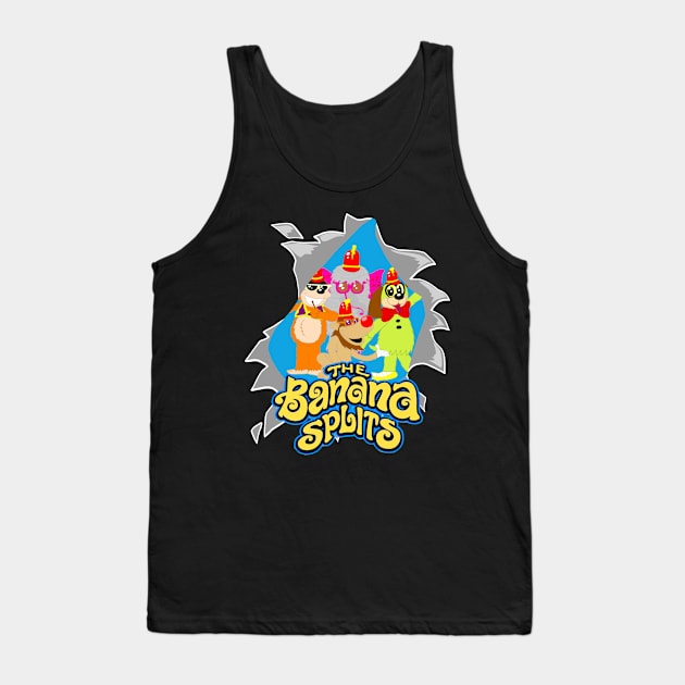 Mens Best Funny Cartoon Vintage Classic Tank Top by Fantasy Forest